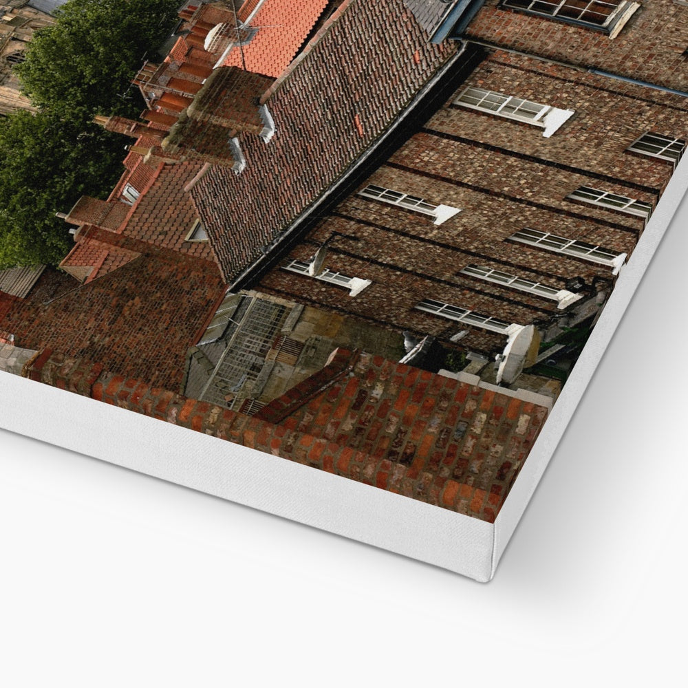 York Minster towering over York's historic rooftops. York. North Yorkshire. UK Canvas