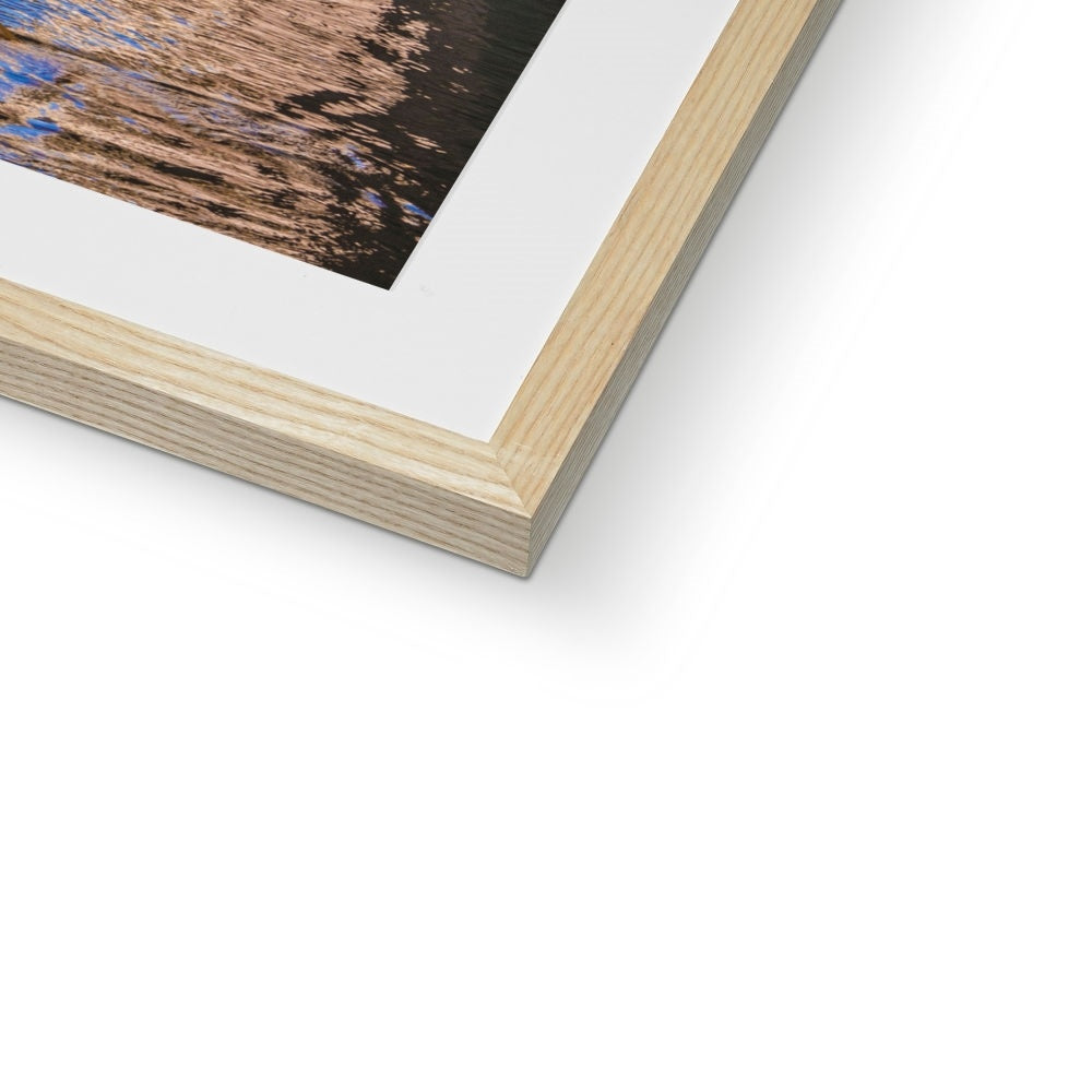 Gondolas  on a canal in Venice, Italy Framed & Mounted Print