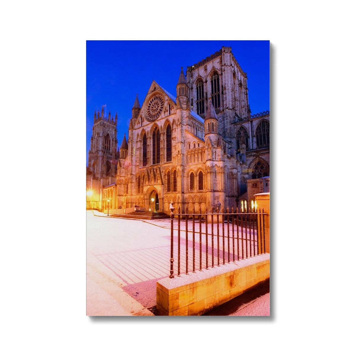 York Minster in the snow, York, UK. Canvas