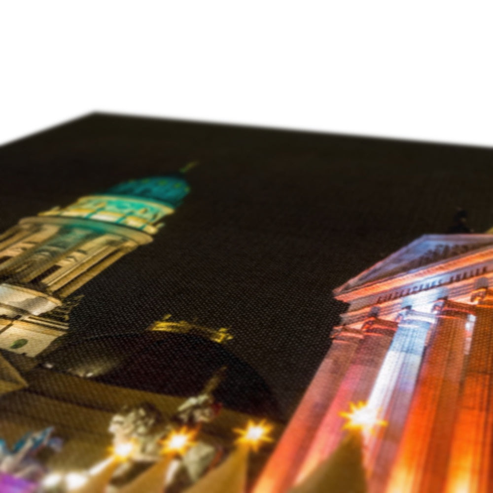 Weihnachtszauber Christmas Market at the Gendarmenmarkt at night, Berlin, Germany Canvas