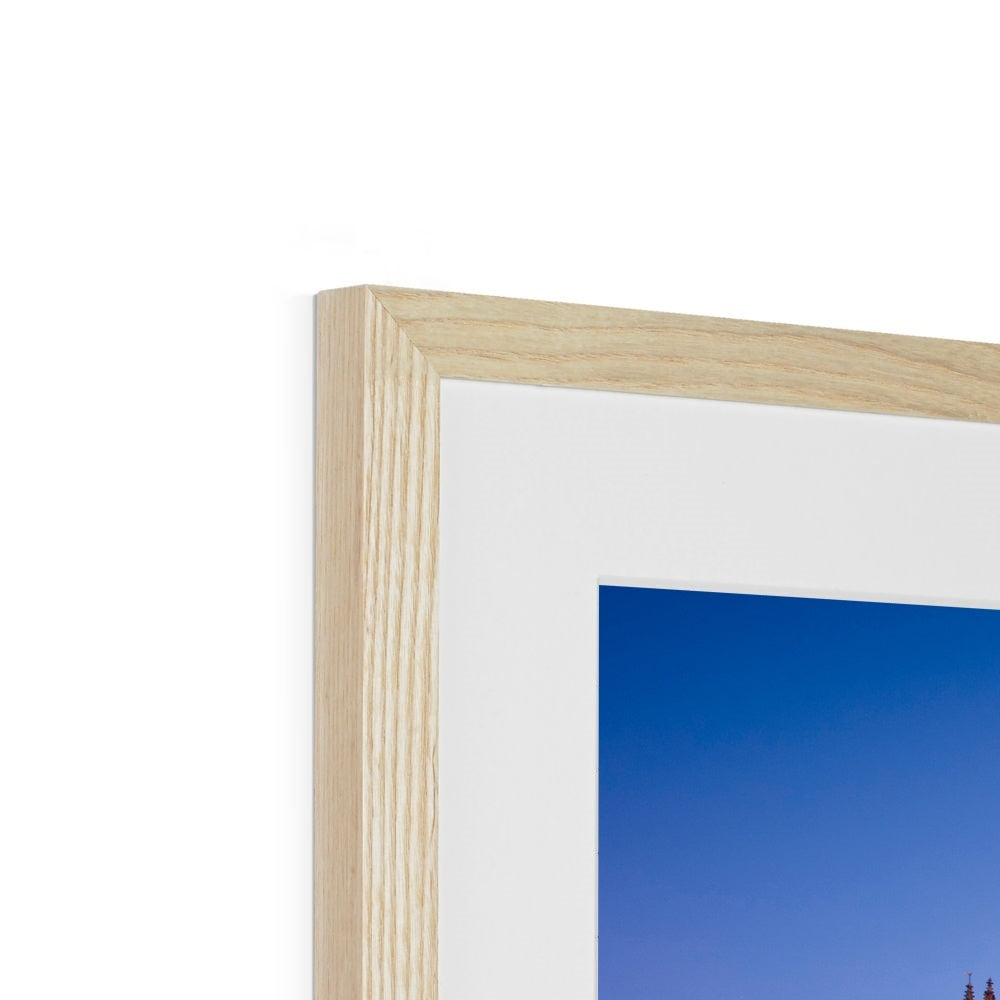 York Minster in the snow, York, UK. Framed & Mounted Print