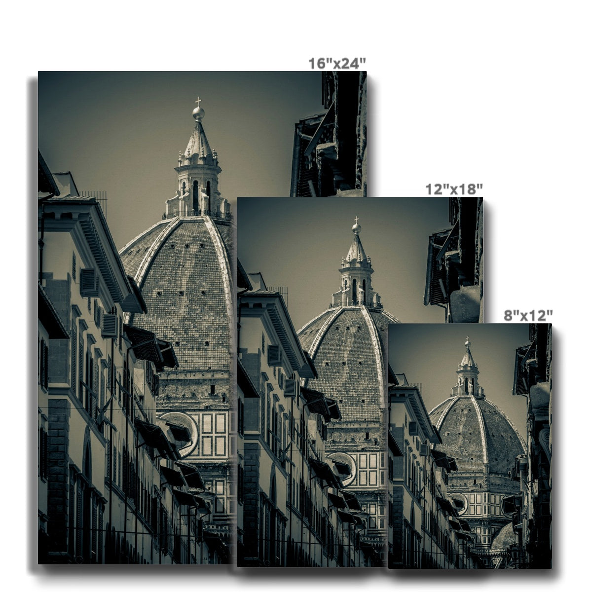 Florence Cathedral ( Duomo ) with dome designed by Filippo Brunelleschi. Italy. Canvas