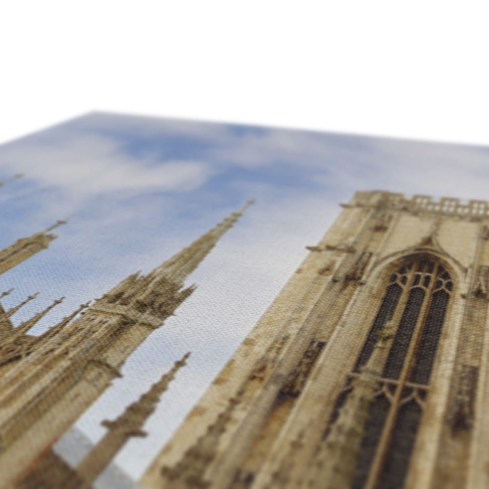 York Minster towering over York's historic rooftops. York. North Yorkshire. UK Canvas