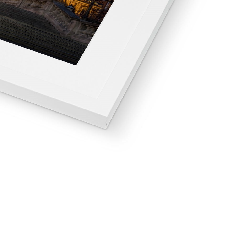 Queen Elizabeth II Diamond Jubilee Steps leading to the Royal Albert Hall, London Framed & Mounted Print