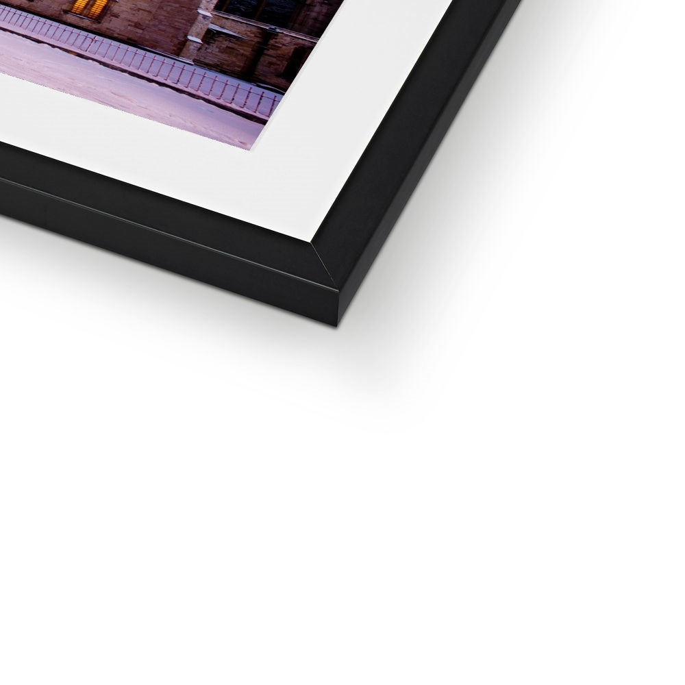York Minster in the snow, York, UK. Framed & Mounted Print
