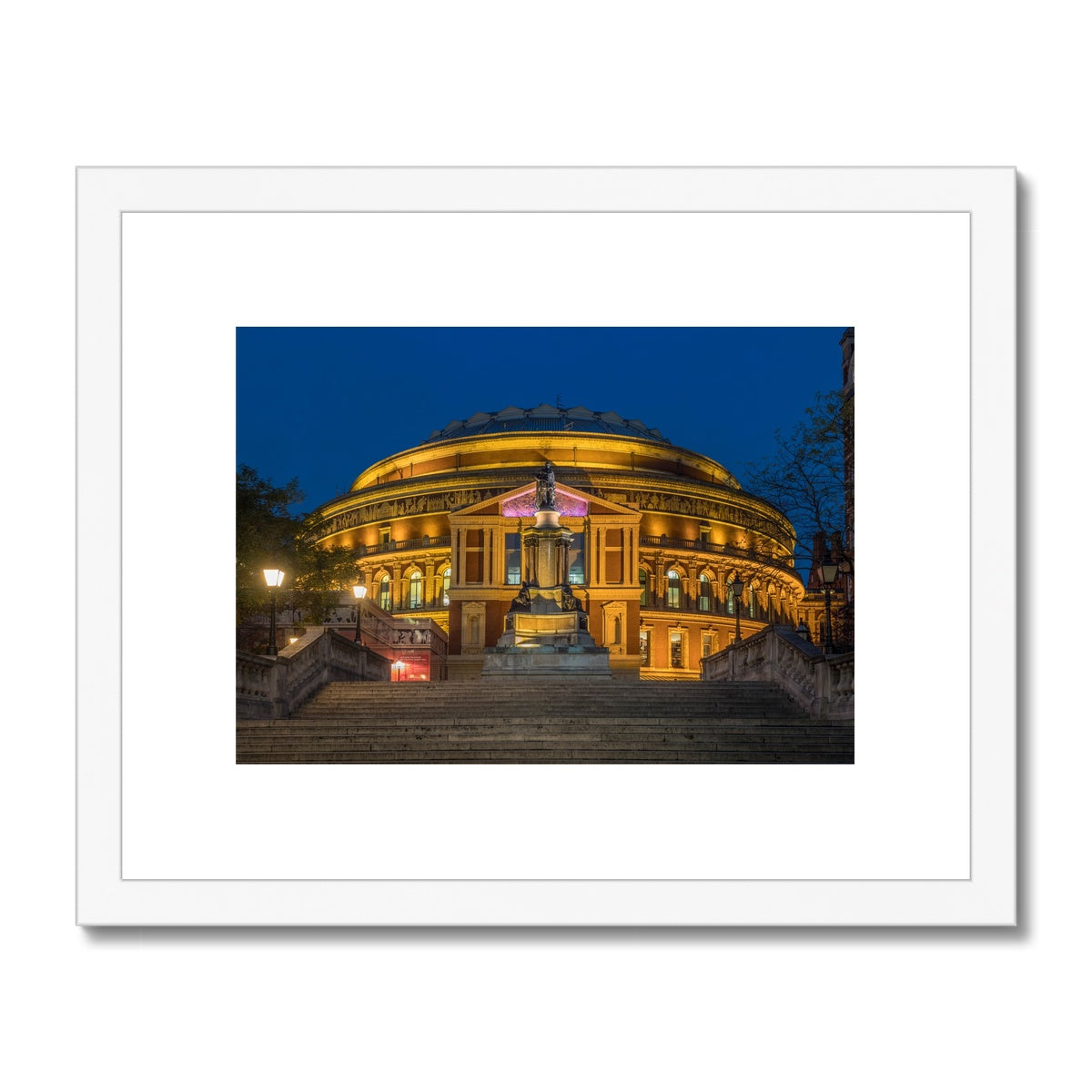 Queen Elizabeth II Diamond Jubilee Steps leading to the Royal Albert Hall, London Framed & Mounted Print