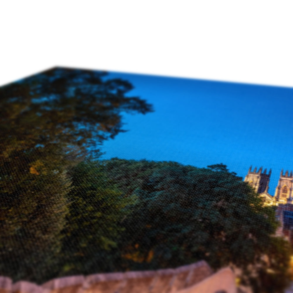 Bar Walls and York Minster at dusk Canvas