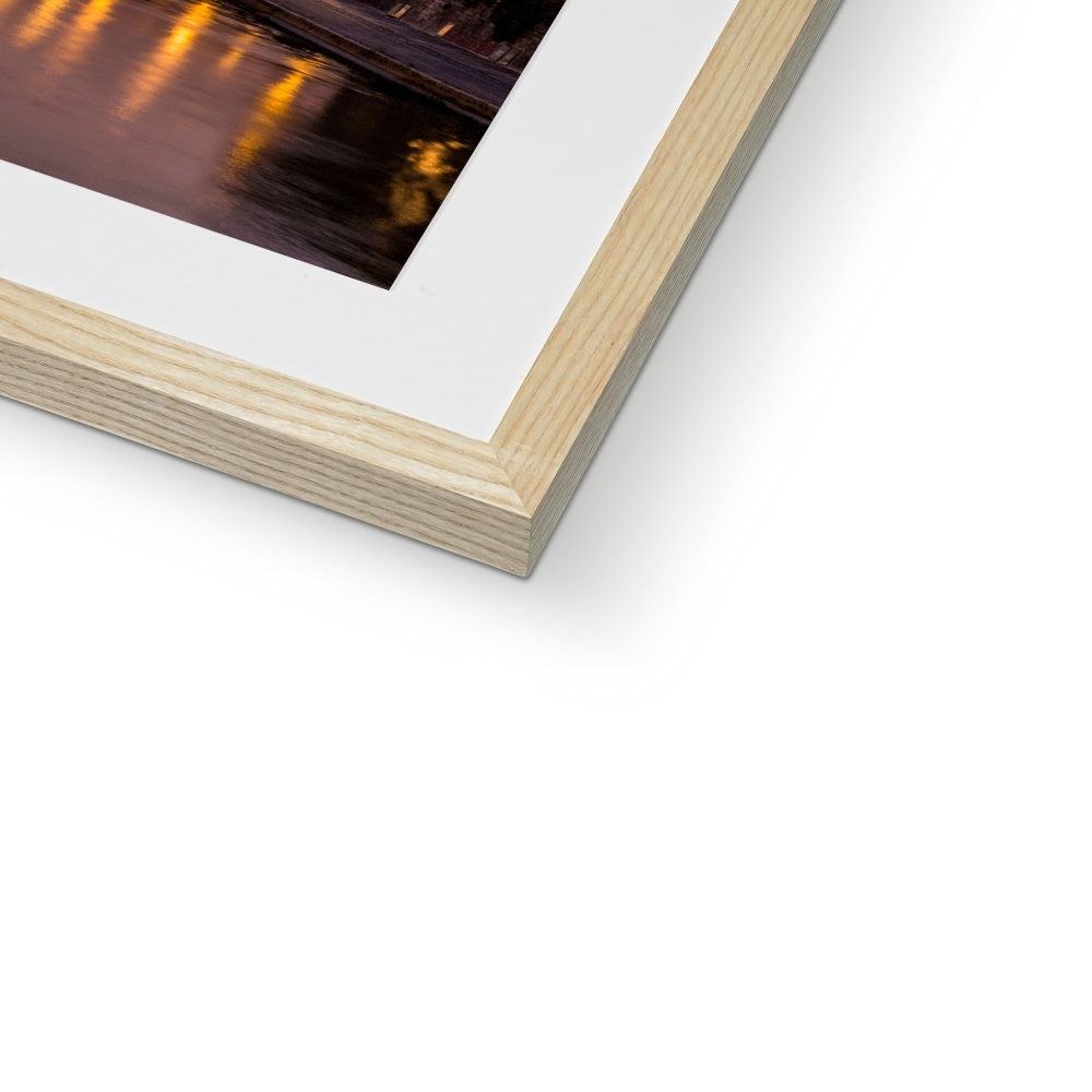 St Peter's Basilica. Vatican City at night. Rome, Italy. Framed & Mounted Print