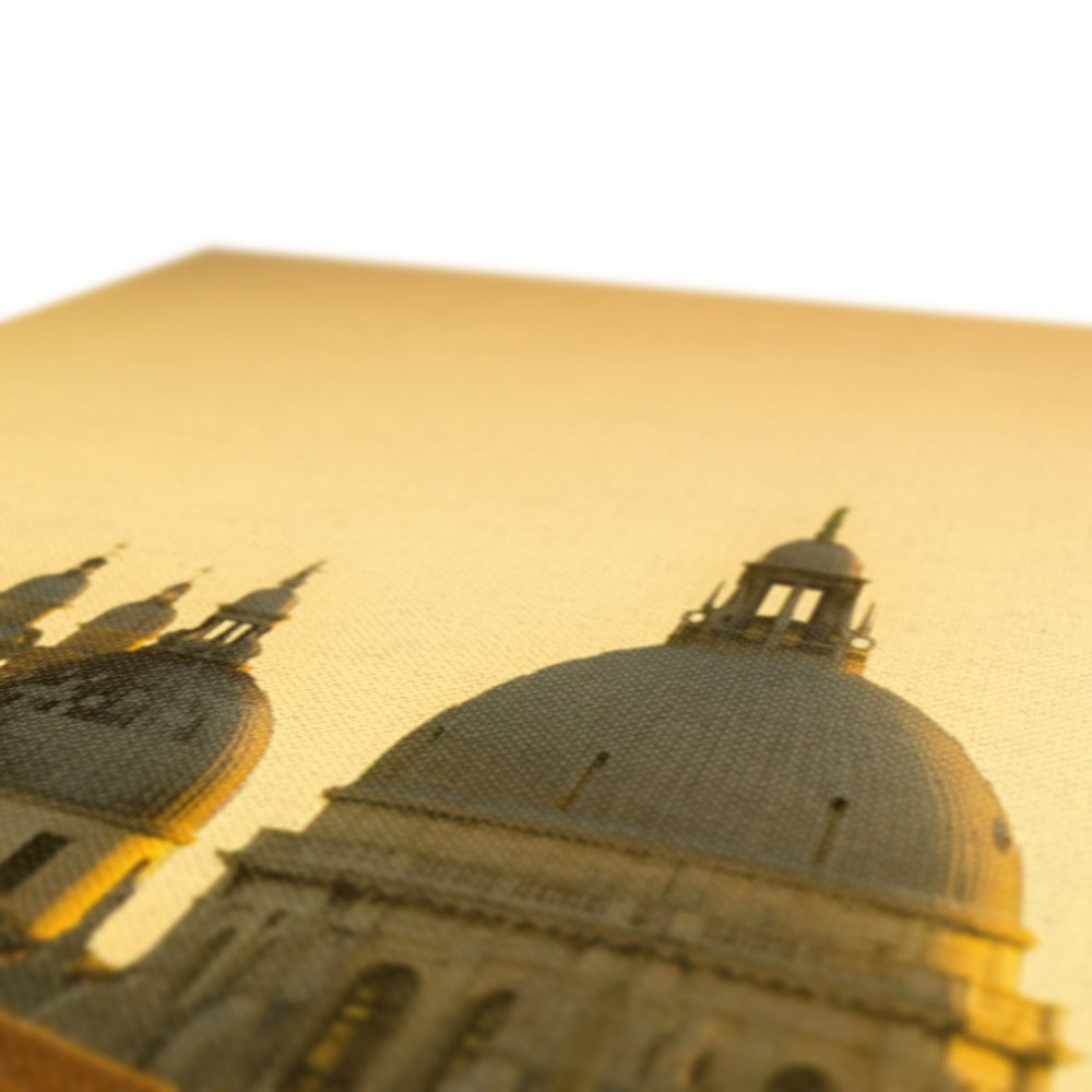 Venice sunset. Punta della Dogana and the Church of Santa Maria della Salute. . Canvas