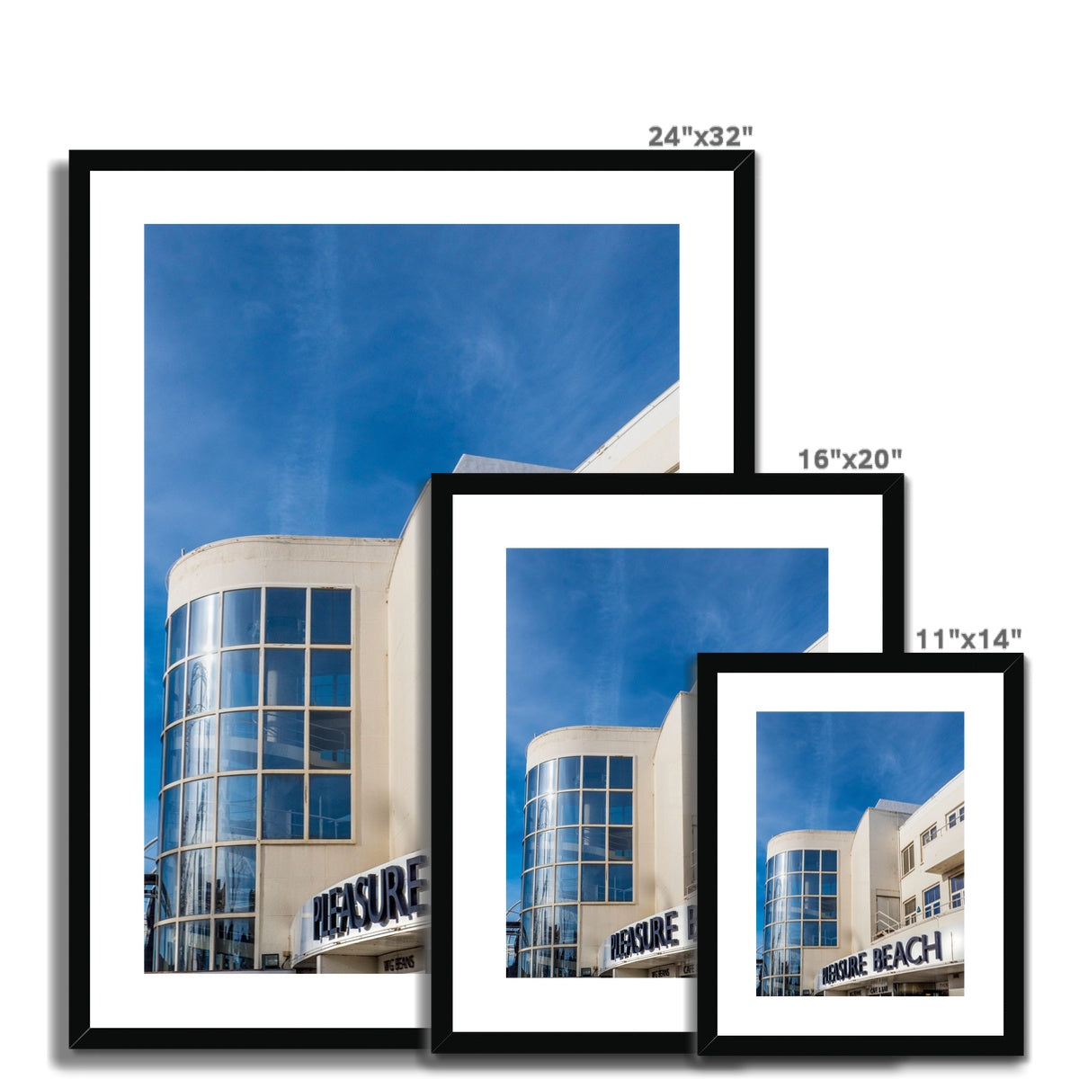 Art Deco exterior of Blackpool Pleasure Beach. UK. Framed & Mounted Print