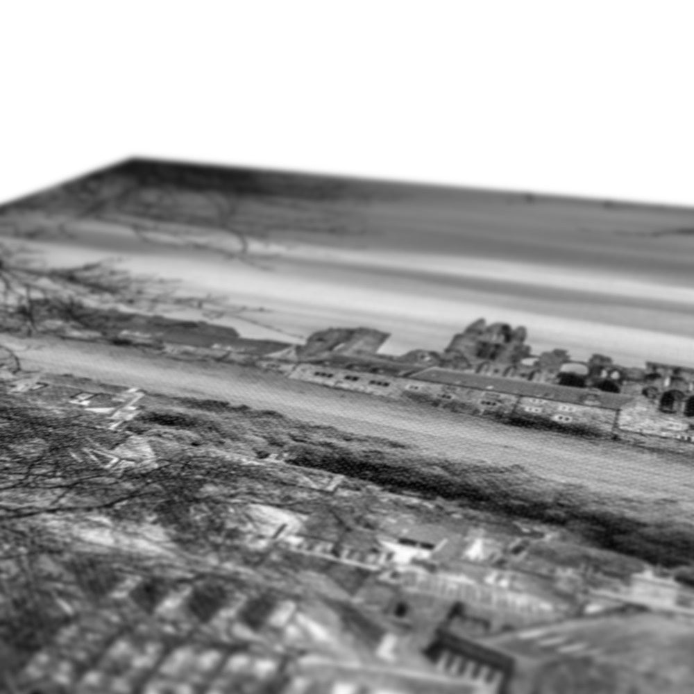 Whitby Abbey viewed from Pannett Gardens, Whitby, UK. Canvas