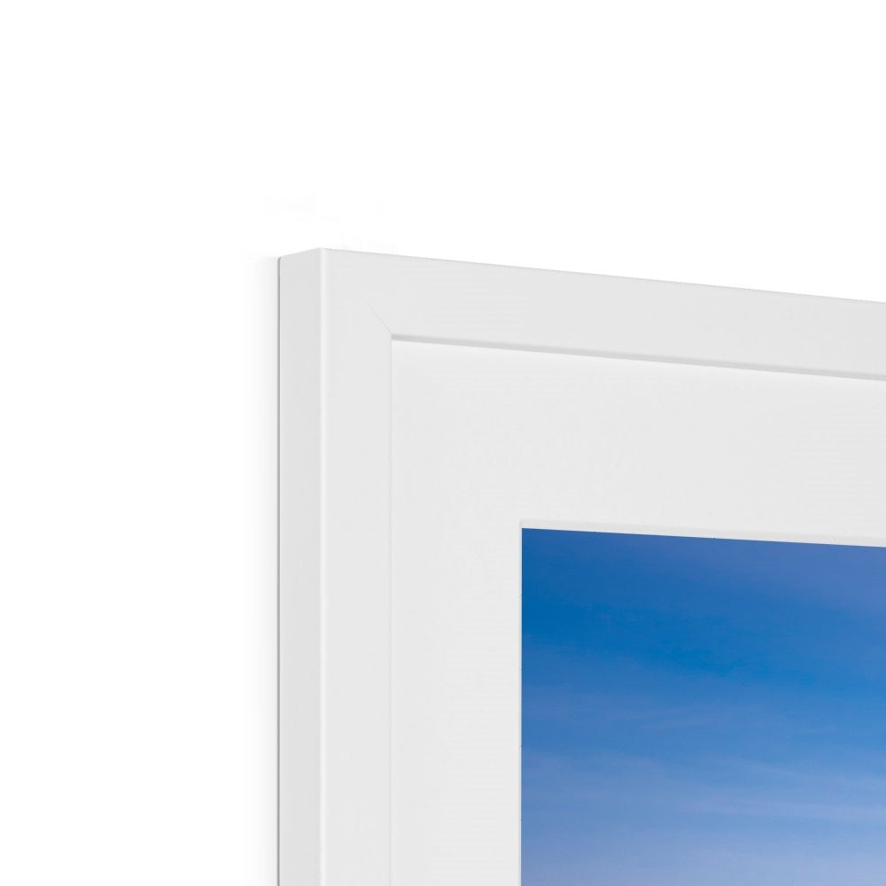 St Mary's Church viewed through the whalebone arch, Whitby, UK. Framed & Mounted Print