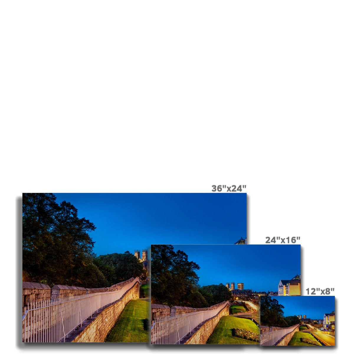 Bar Walls and York Minster at dusk Canvas