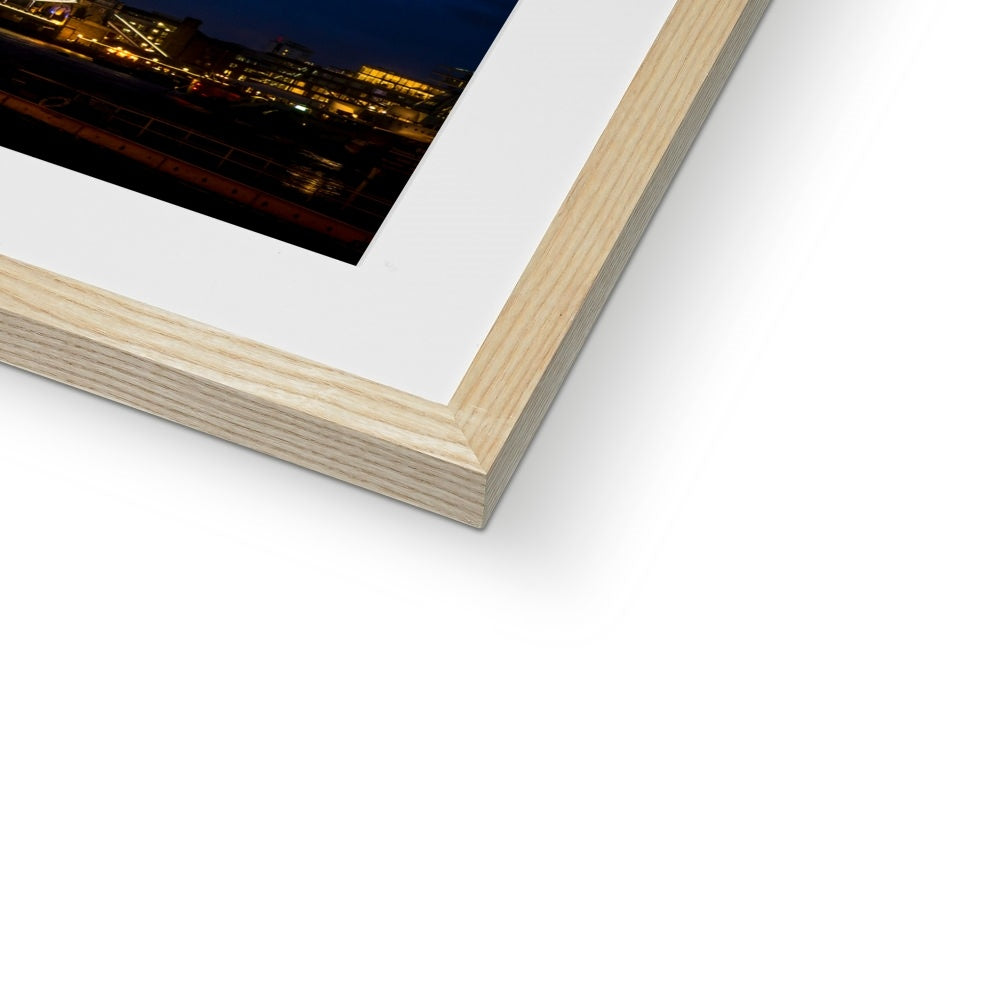 Tower Bridge over the river Thames at dusk, London. Framed & Mounted Print