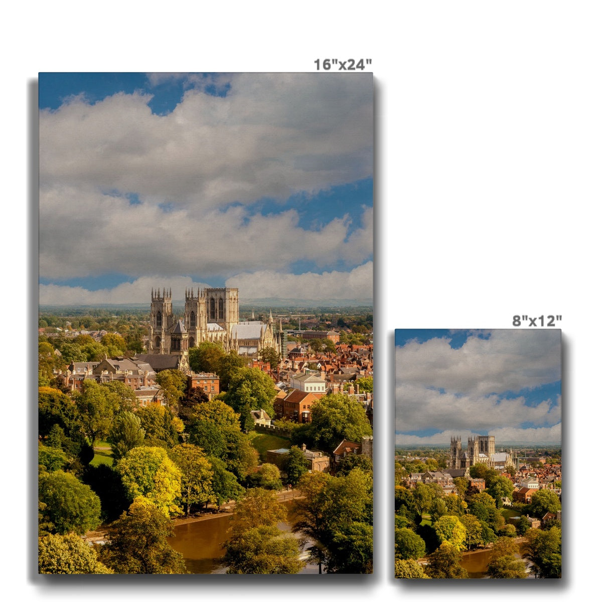 Aerial view of York Minster, North Yorkshire, UK Canvas