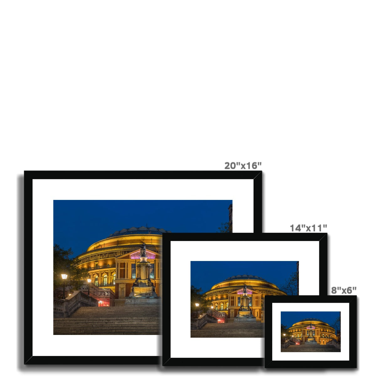 Queen Elizabeth II Diamond Jubilee Steps leading to the Royal Albert Hall, London Framed & Mounted Print