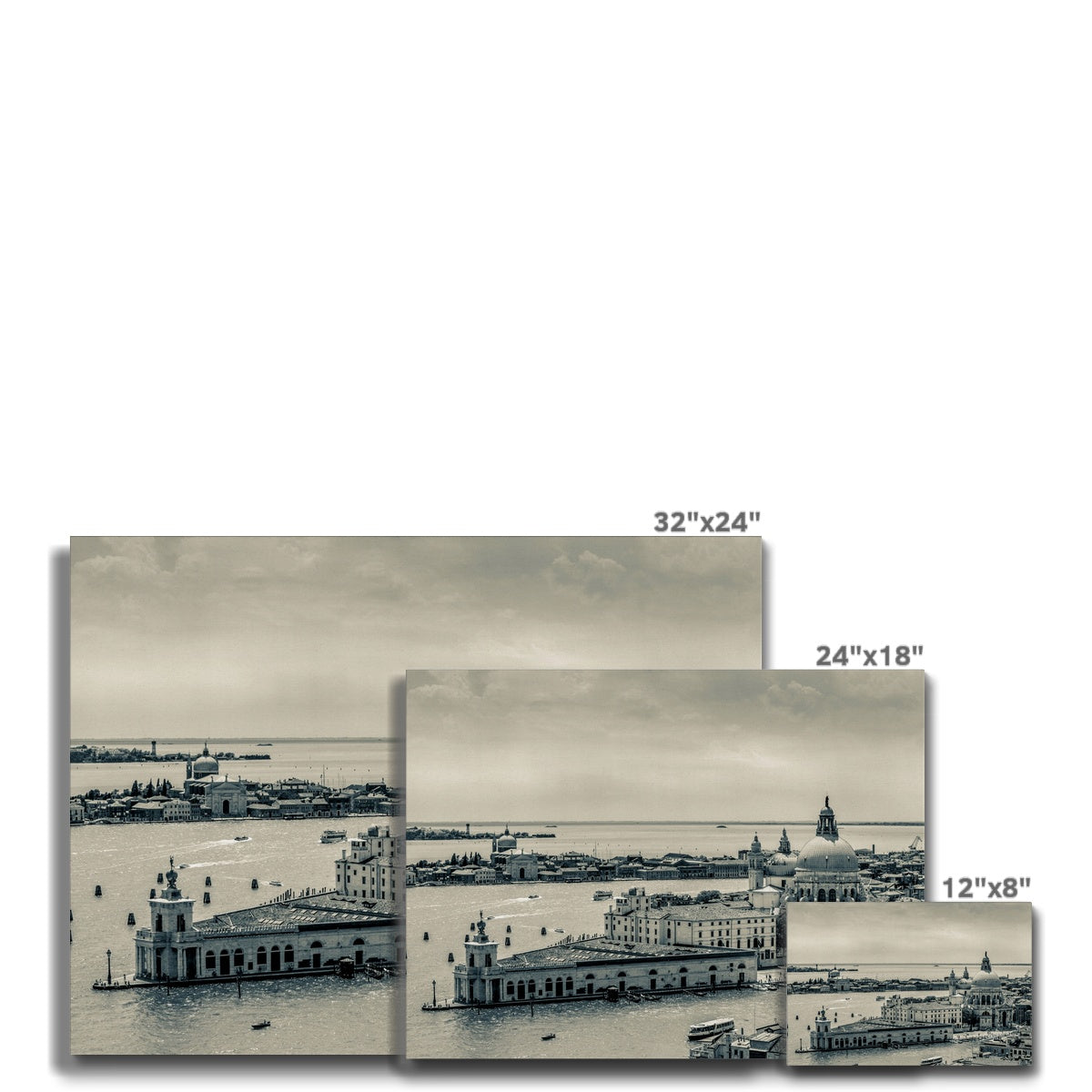 Punta della Dogana and church of Santa Maria della Salute, Venice, Italy. Canvas