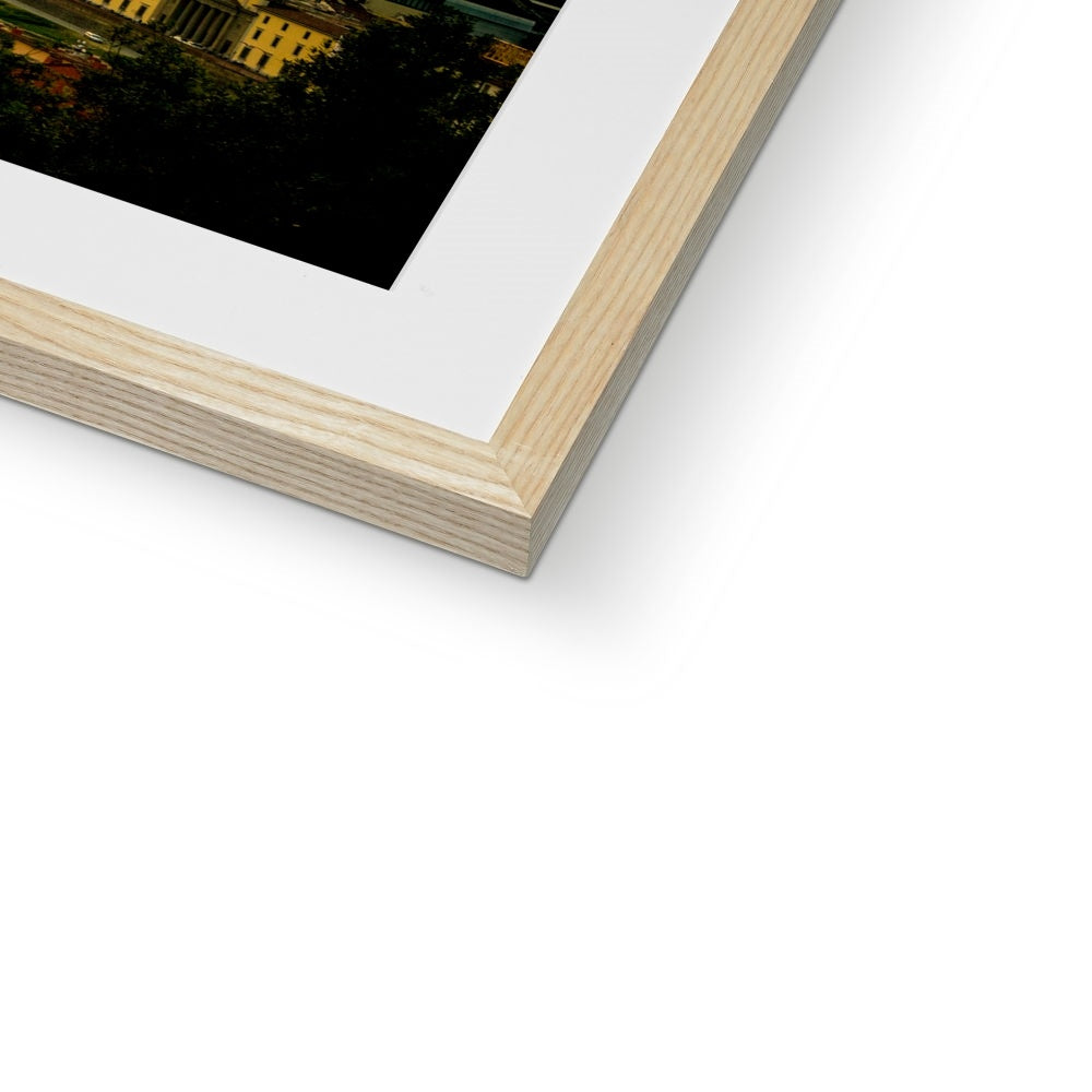Ponte Vecchio at sunset and the river Arno. Florence, Italy. Framed & Mounted Print