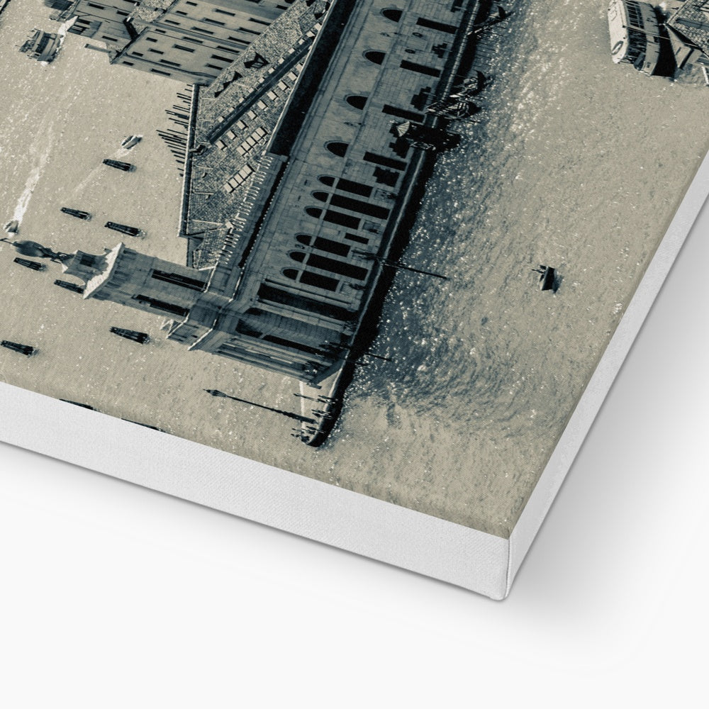 Punta della Dogana and church of Santa Maria della Salute, Venice, Italy. Canvas