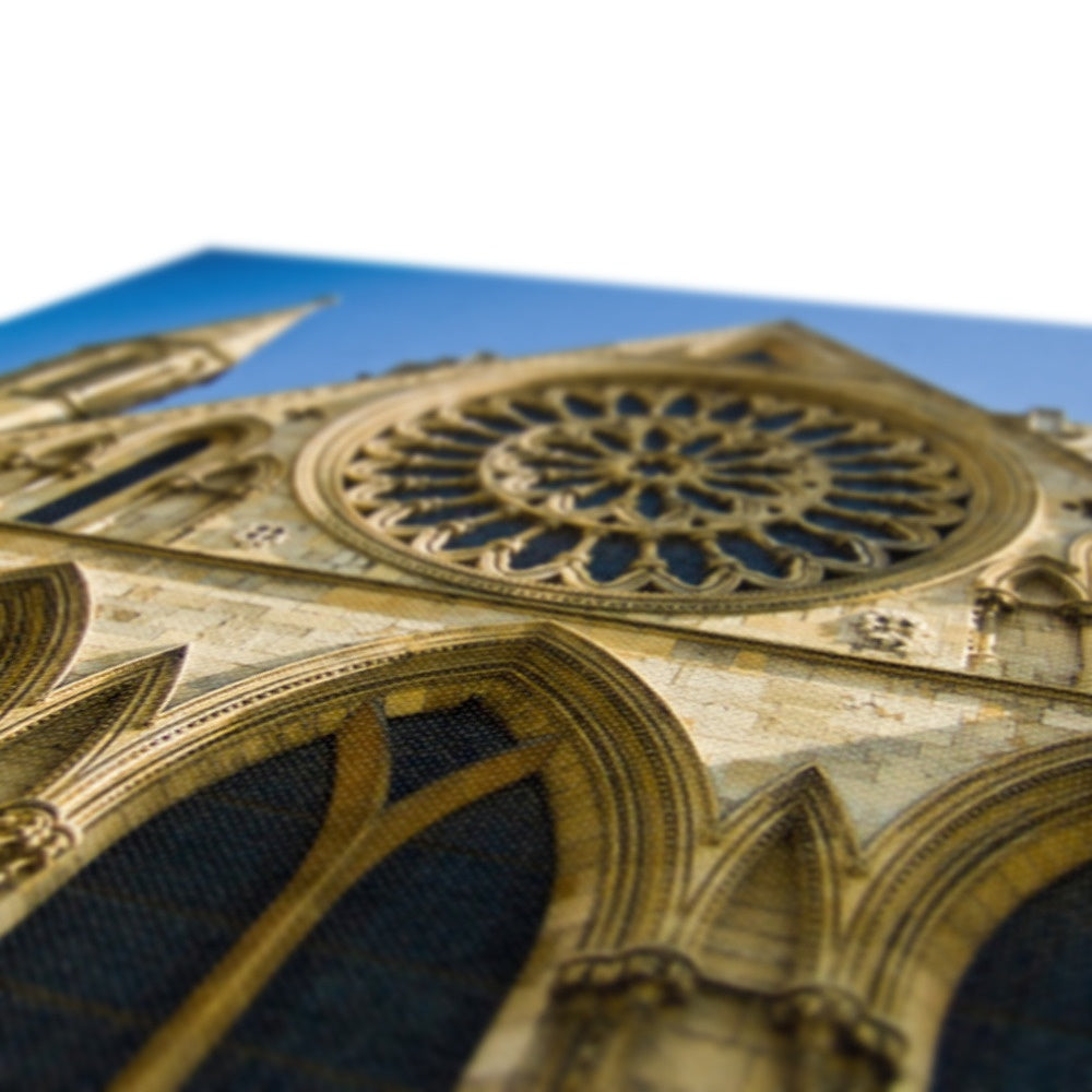Rose window and South façade of York Minster, North Yorkshire, UK Canvas
