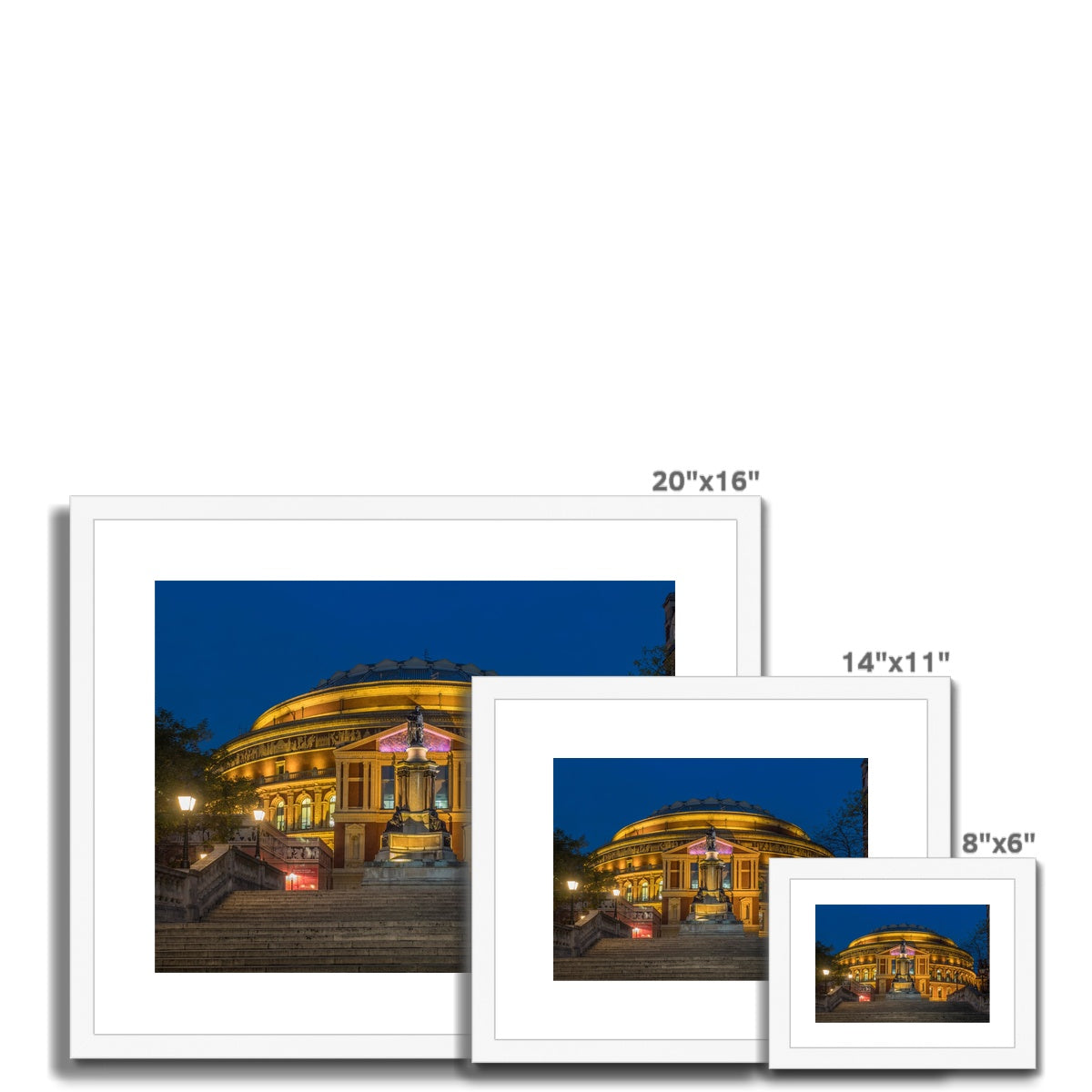 Queen Elizabeth II Diamond Jubilee Steps leading to the Royal Albert Hall, London Framed & Mounted Print