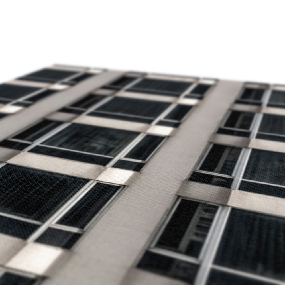 Geometric patterns of a modern urban high-rise facade Canvas