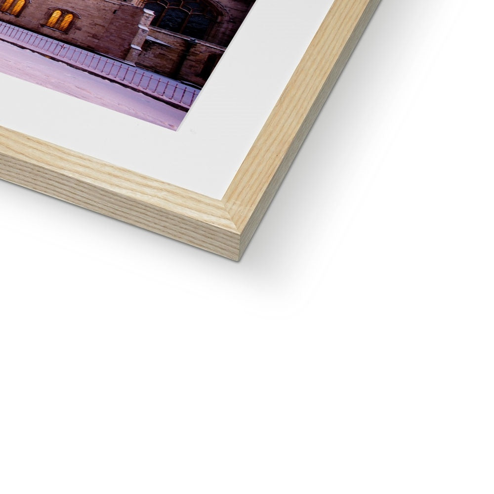 York Minster in the snow, York, UK. Framed & Mounted Print