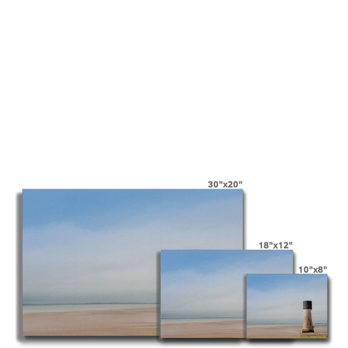 Low lighthouse at Spurn Point. UK Canvas