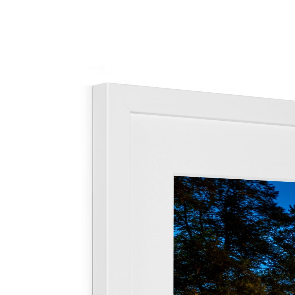 Bar Walls and York Minster at dusk Framed & Mounted Print