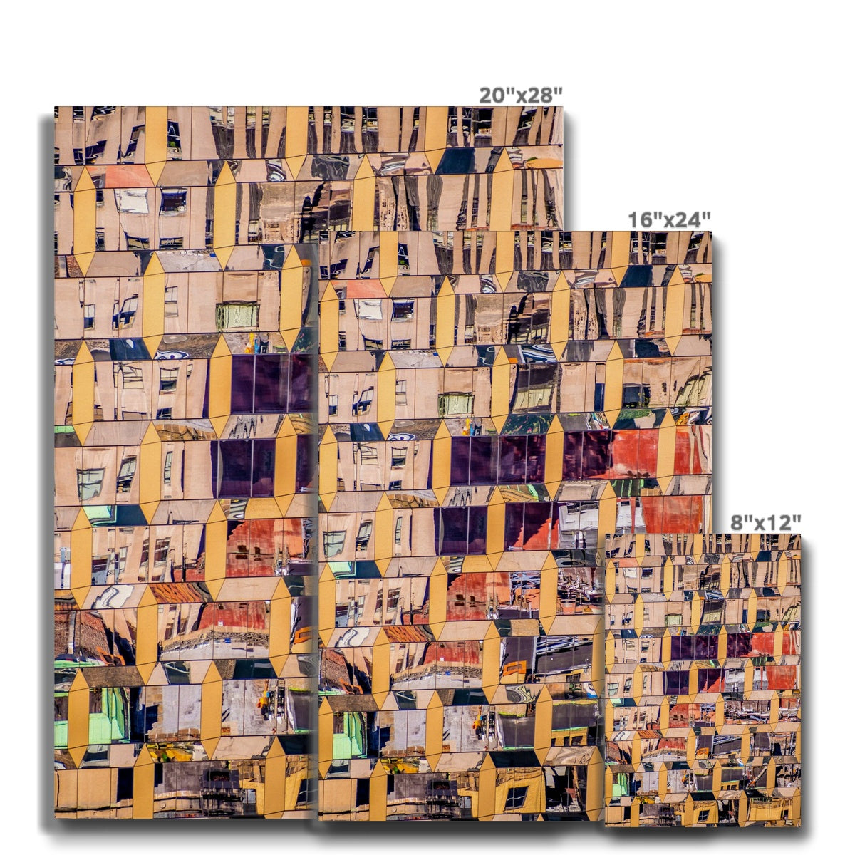 Abstract building reflections Canvas