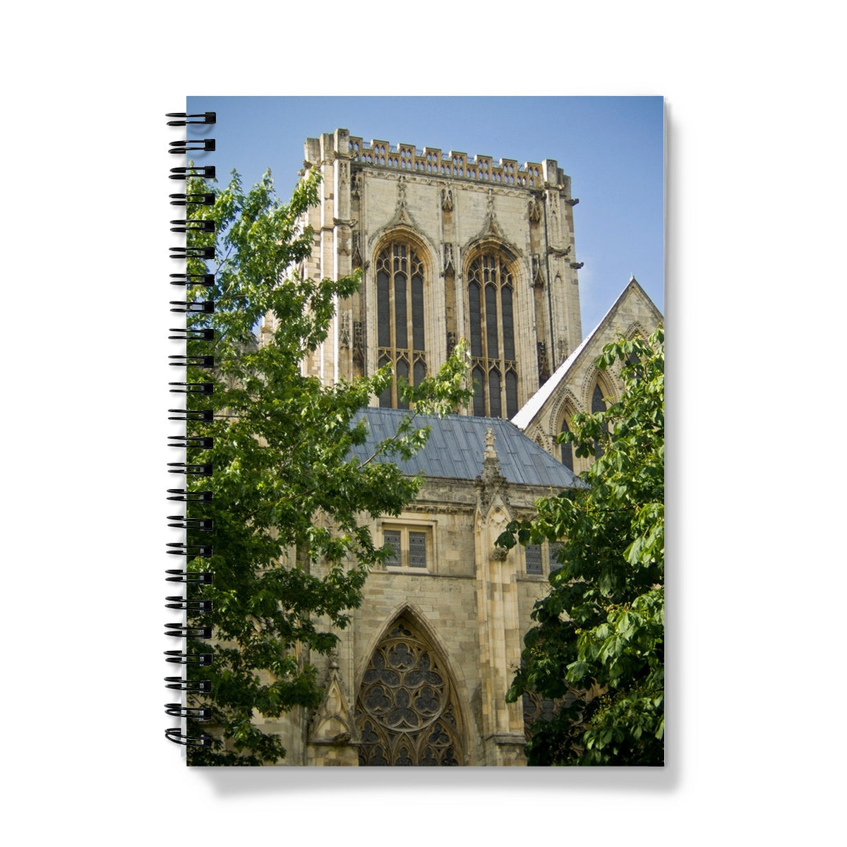York Minster seen from Dean's Park, York, North Yorkshire, UK Notebook