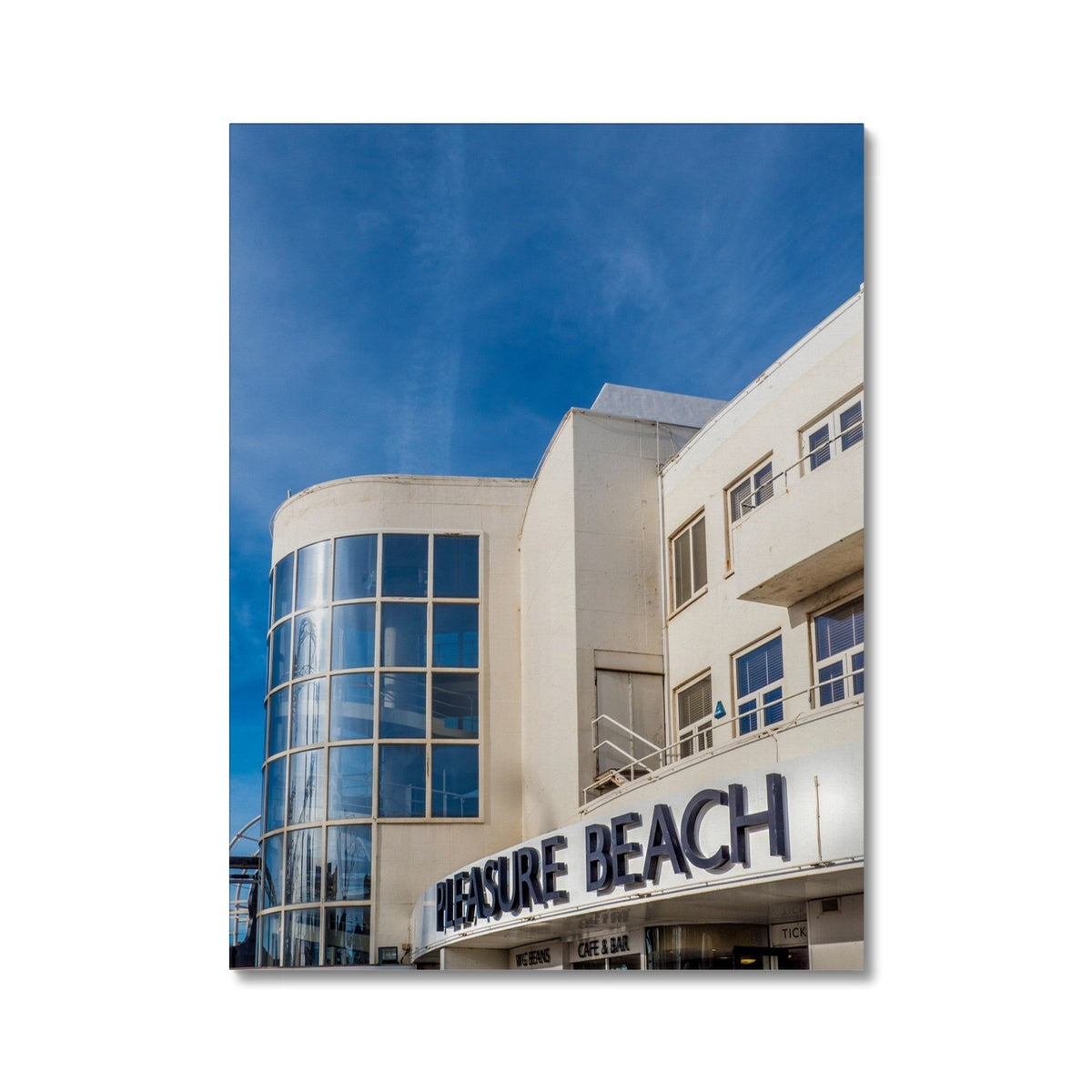 Art Deco exterior of Blackpool Pleasure Beach. UK. Canvas