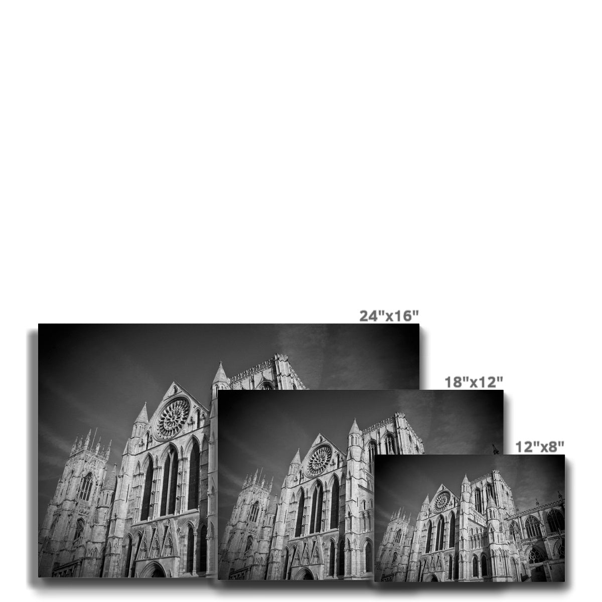 Rose Window in the South Front of York Minster Canvas