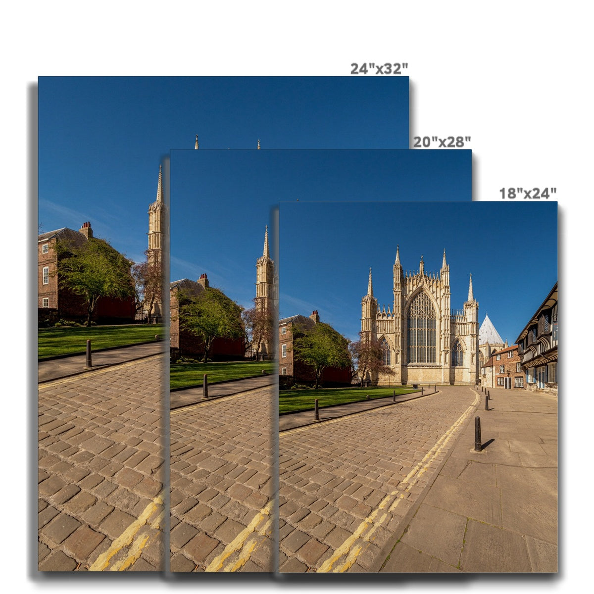 The Great East Window of York Minster seen from College Street,York. UK Canvas