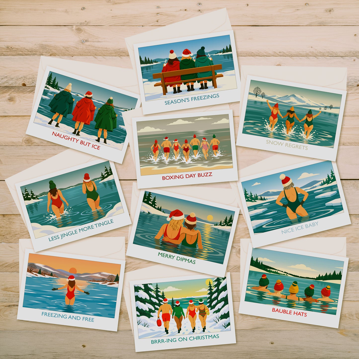 Christmas cards pack 2 - Ten designs