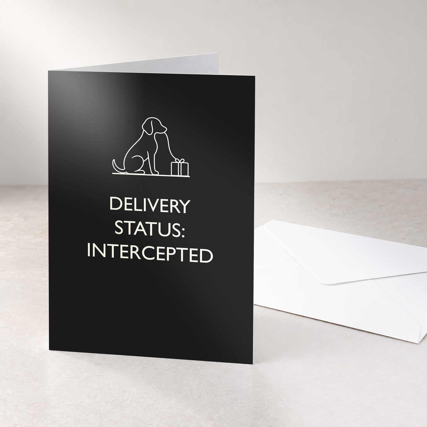 DELIVERY STATUS INTERCEPTED Greeting Card