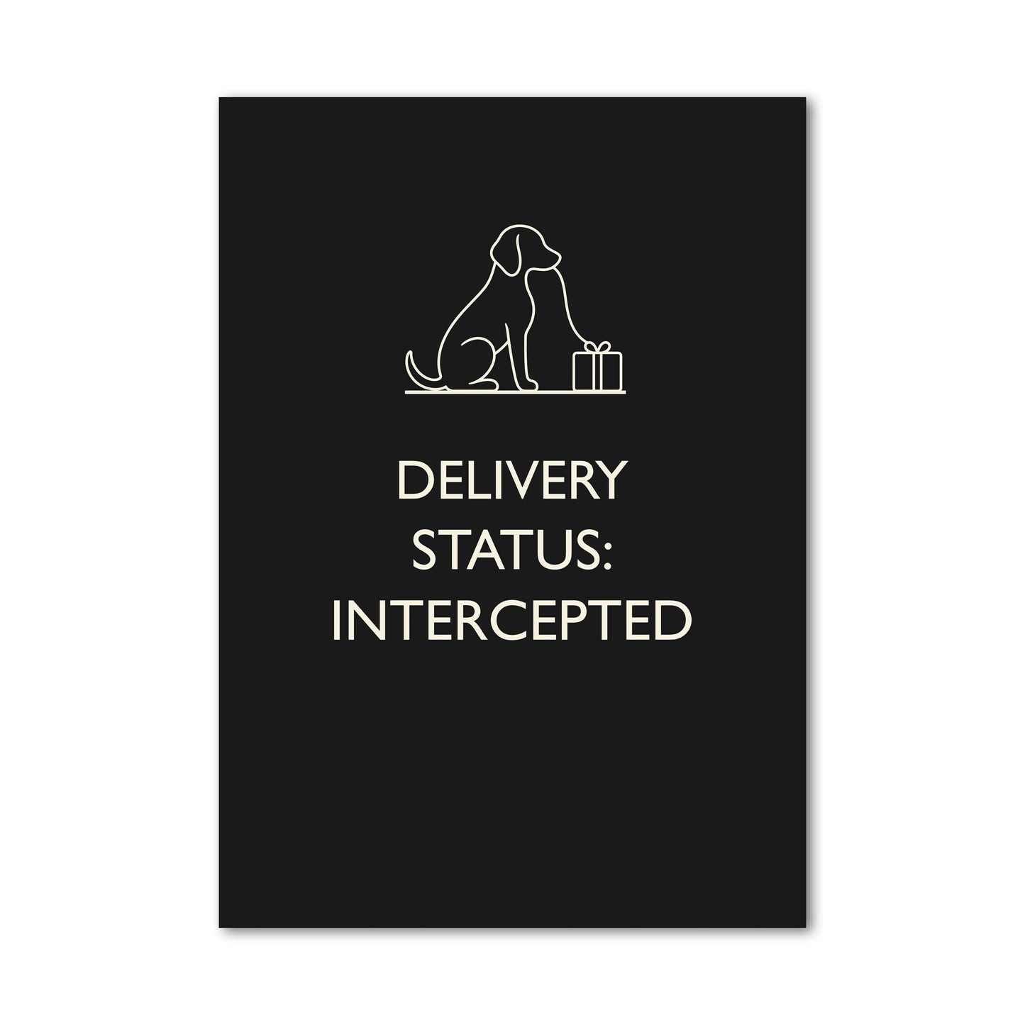 DELIVERY STATUS INTERCEPTED Wall Art Poster