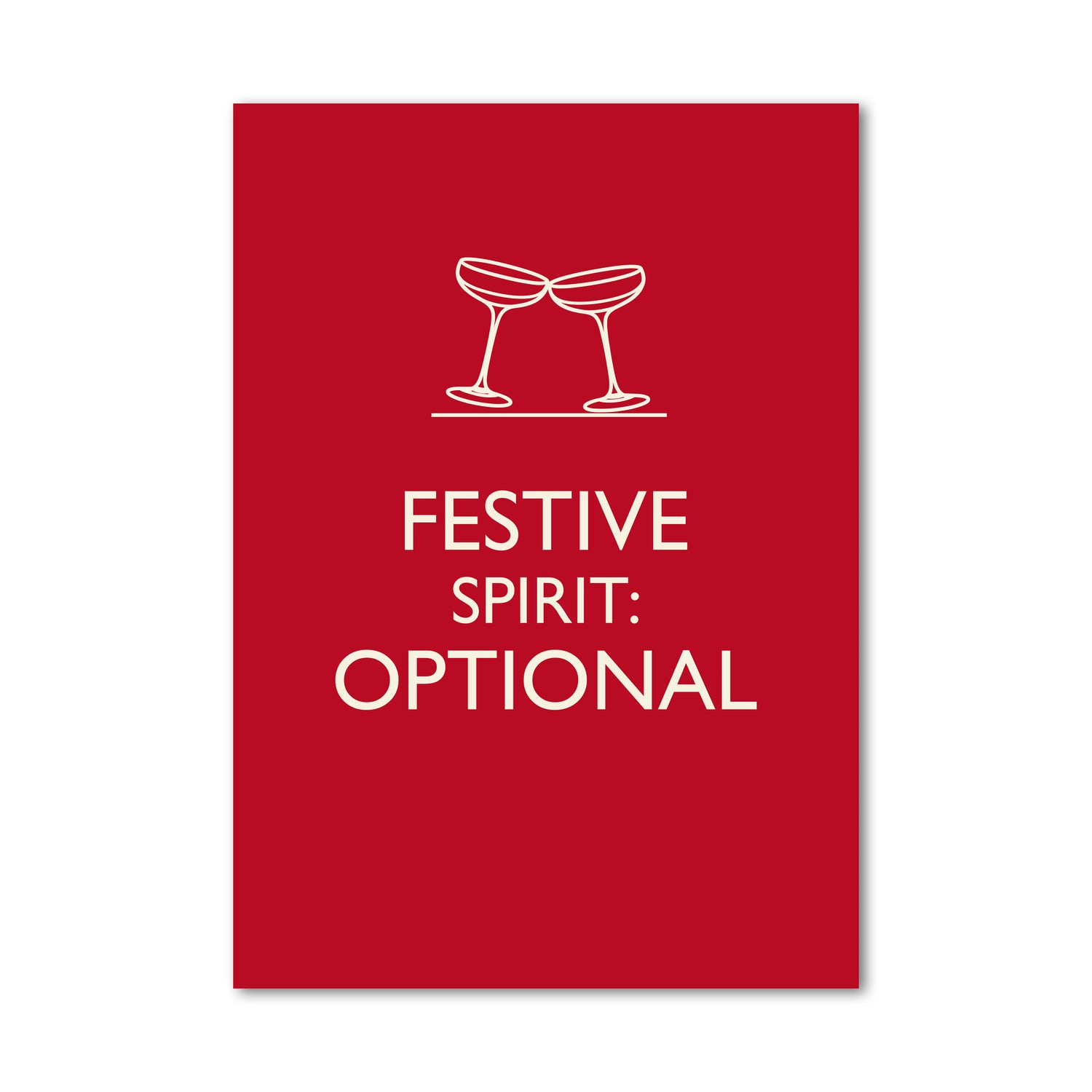 FESTIVE SPIRIT OPTIONAL Wall Art Poster