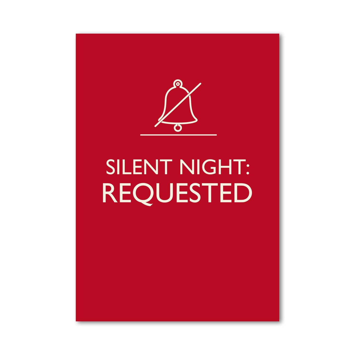 SILENT NIGHT REQUESTED Wall Art Poster