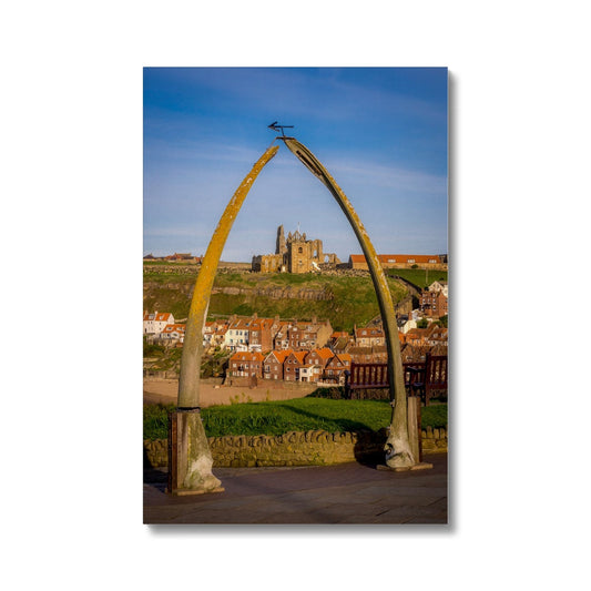 St Mary's Church viewed through the whalebone arch, Whitby, UK. Canvas
