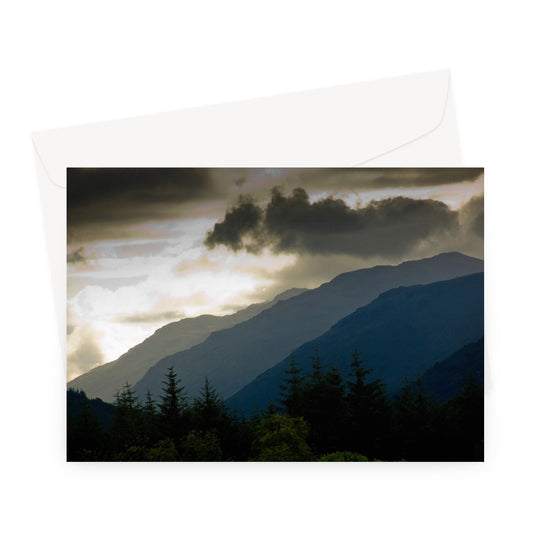 Mountain view from Balquhidder, Perthshire, Scotland Greeting Card