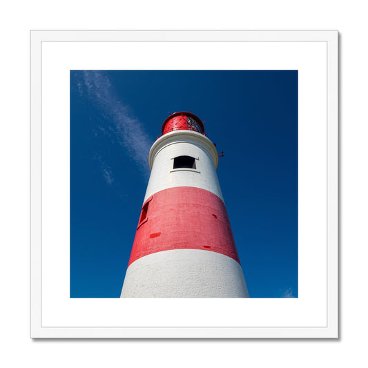 Souter Lighthouse in the village of Marsden, South Shields, Tyne & Wear, UK. Framed & Mounted Print