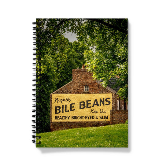 Bile Beans advertising sign, York. Notebook