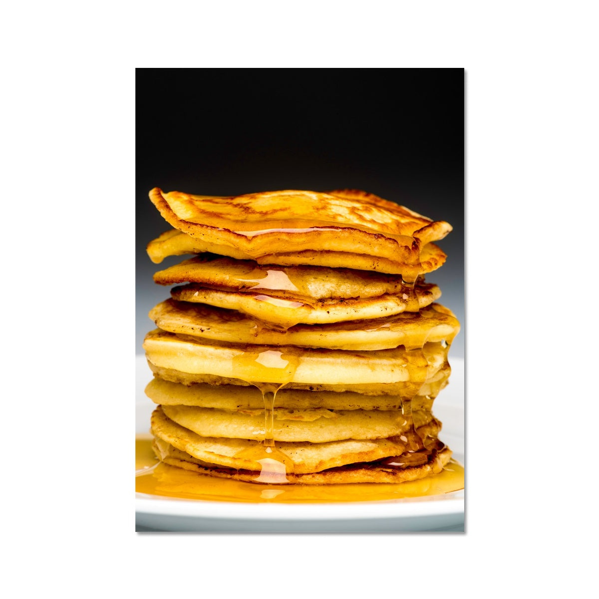 Pancake stack with syrup Fine Art Print