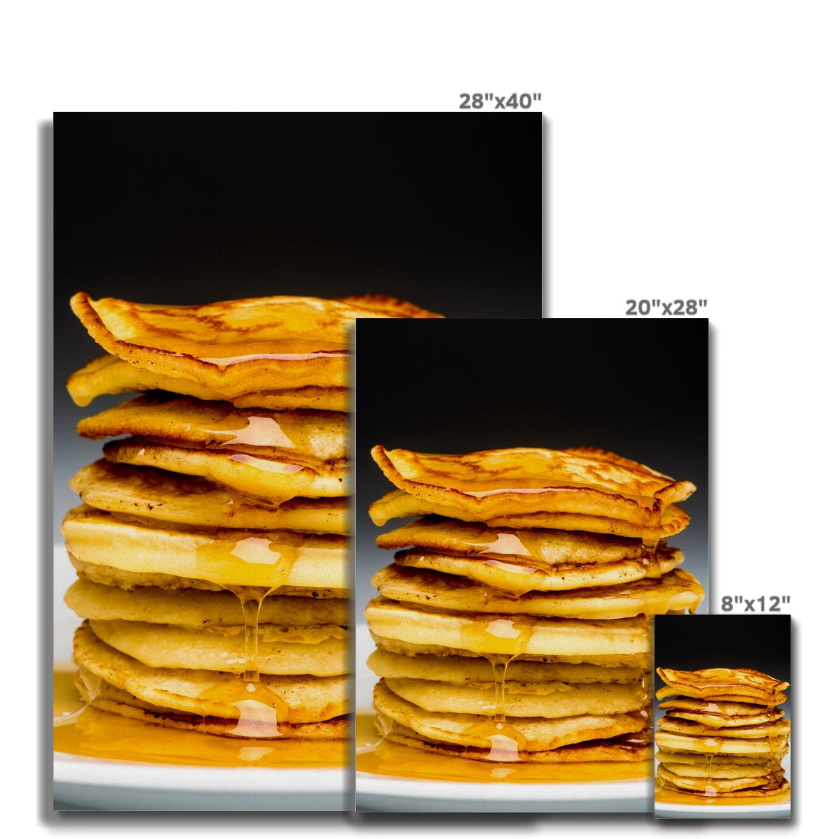 Pancake stack with syrup Canvas