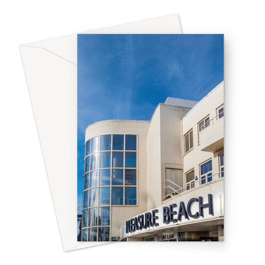 Art Deco exterior of Blackpool Pleasure Beach. UK. Greeting Card