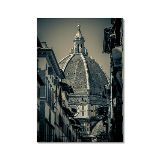 Florence Cathedral ( Duomo ) with dome designed by Filippo Brunelleschi. Italy. Fine Art Print