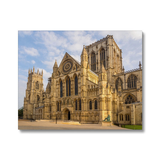 York Minster south front seen from Minster Yard, York, North Yorkshire, UK Canvas