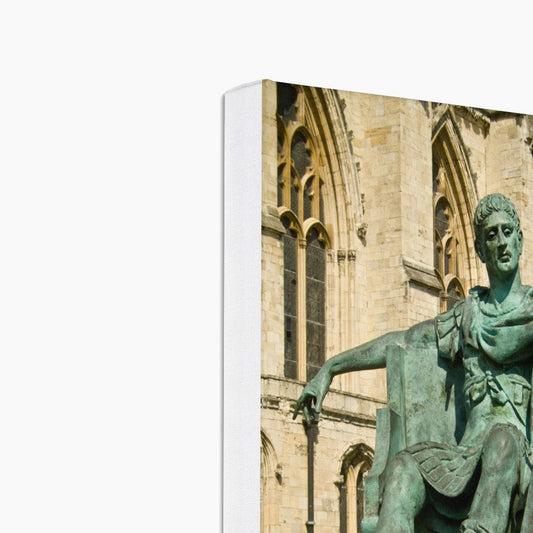 Statue of Constantine the Great, Minster Yard, York, North Yorkshire, UK Canvas