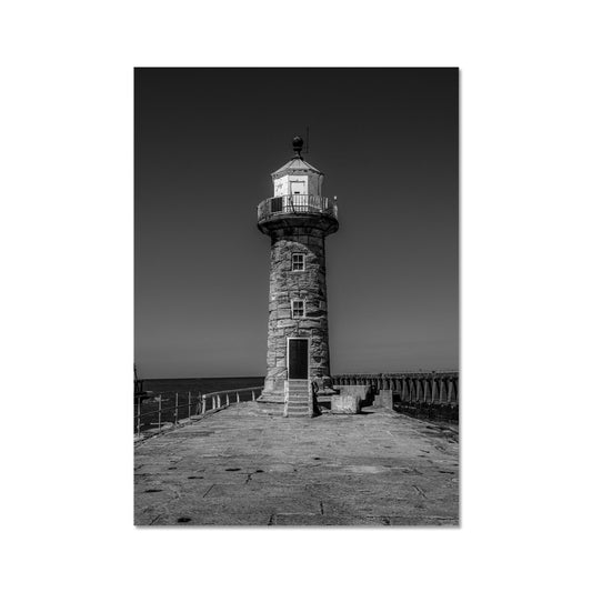 East Lighthouse on East Pier,  Whitby, UK. Fine Art Print